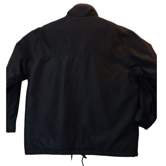 Timberland Waterproof Bomber Jacket XL Black Logo Full Zip Outdoors Mariners - Picture 3 of 12